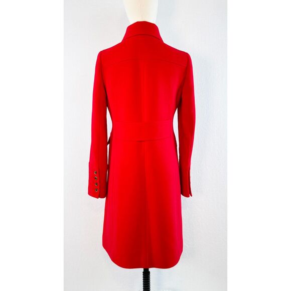J Crew | Classic Lady Day Coat Sz 4 in Red | Italian Thinsulate® - Picture 3 of 10